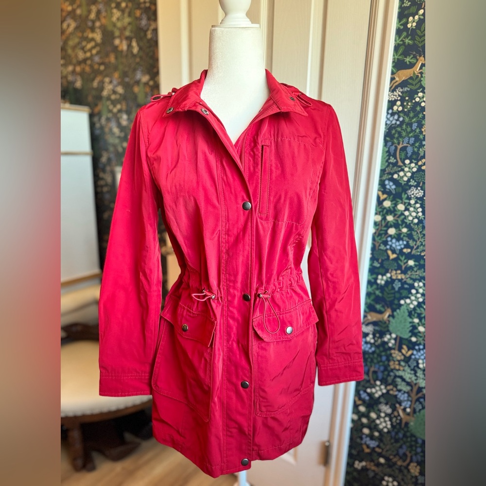Talbots Waterproof Red Utility Jacket - image 1